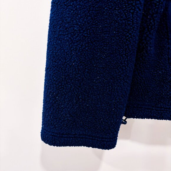 BUM EQUIPMENT Navy sherpa high-neck fleece pullover | Cozy winter | Large - Picture 5 of 8